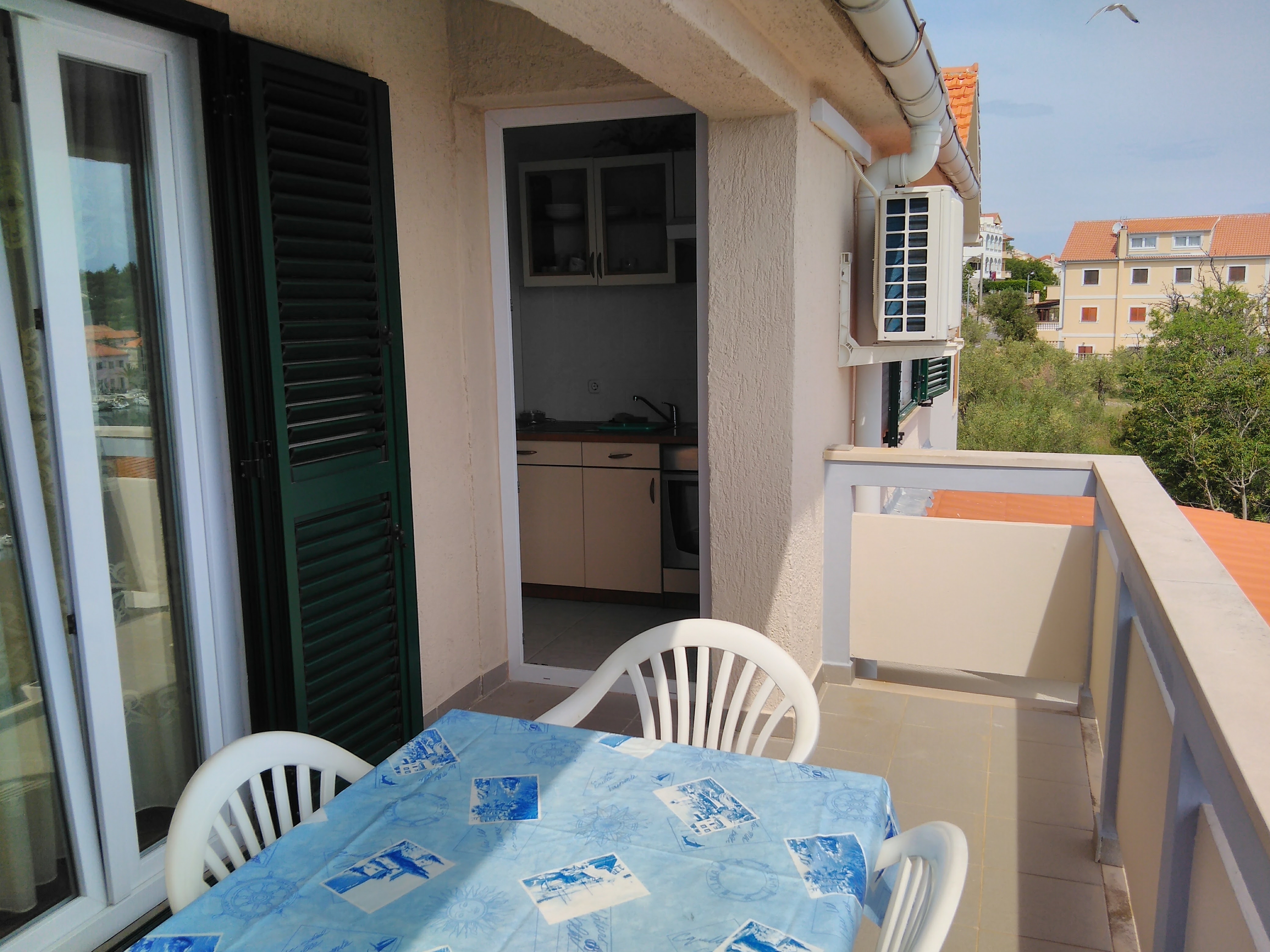 Two bedroom apartment with terrace and sea view Sali, Dugi otok  A-c