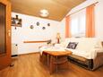 Living room Lumbarda, Living room in the apartment, air condition available, (pet friendly) and WiFi.