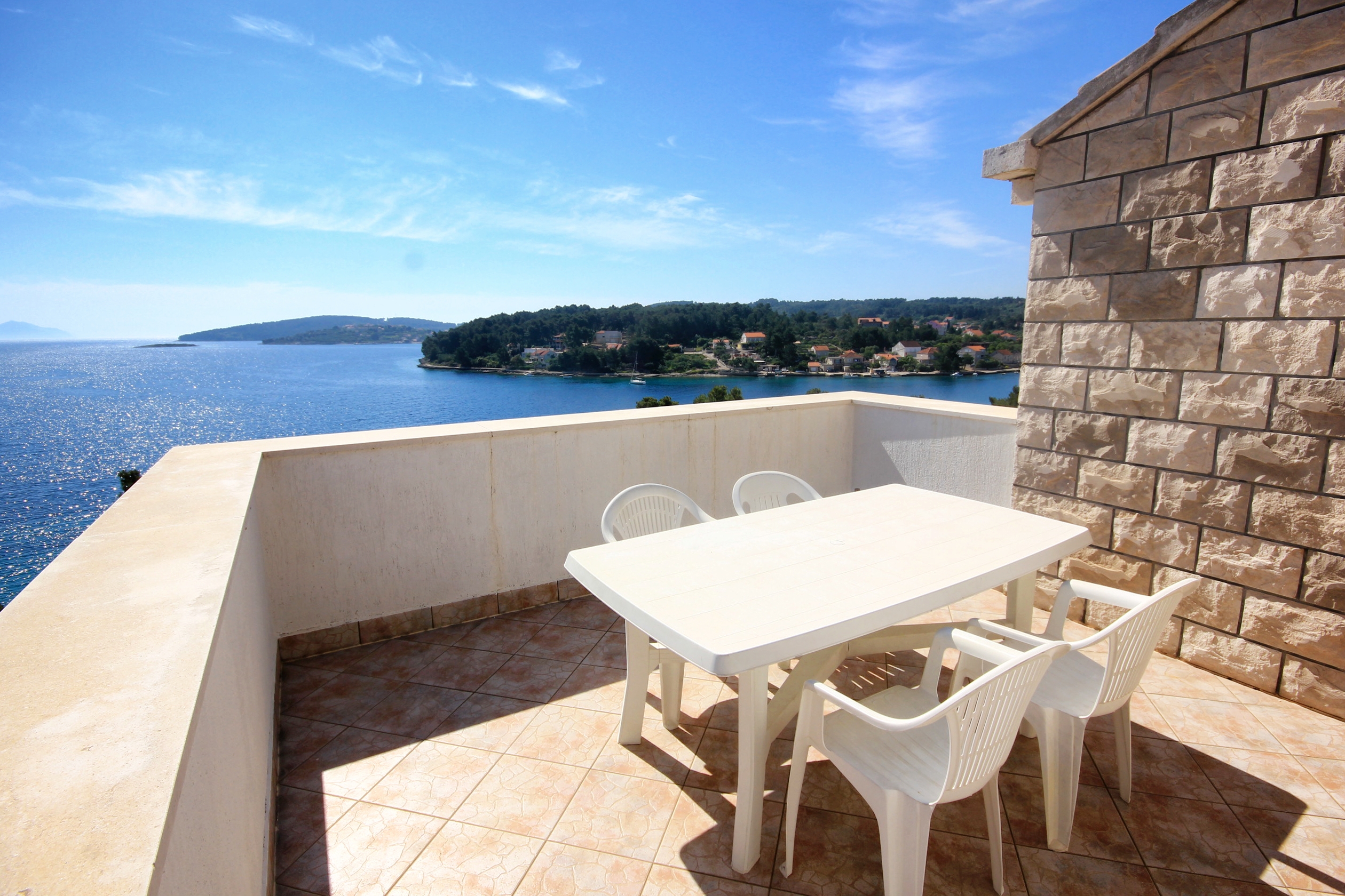 One bedroom apartment near beach Lumbarda, Korčula (A-4440-f)