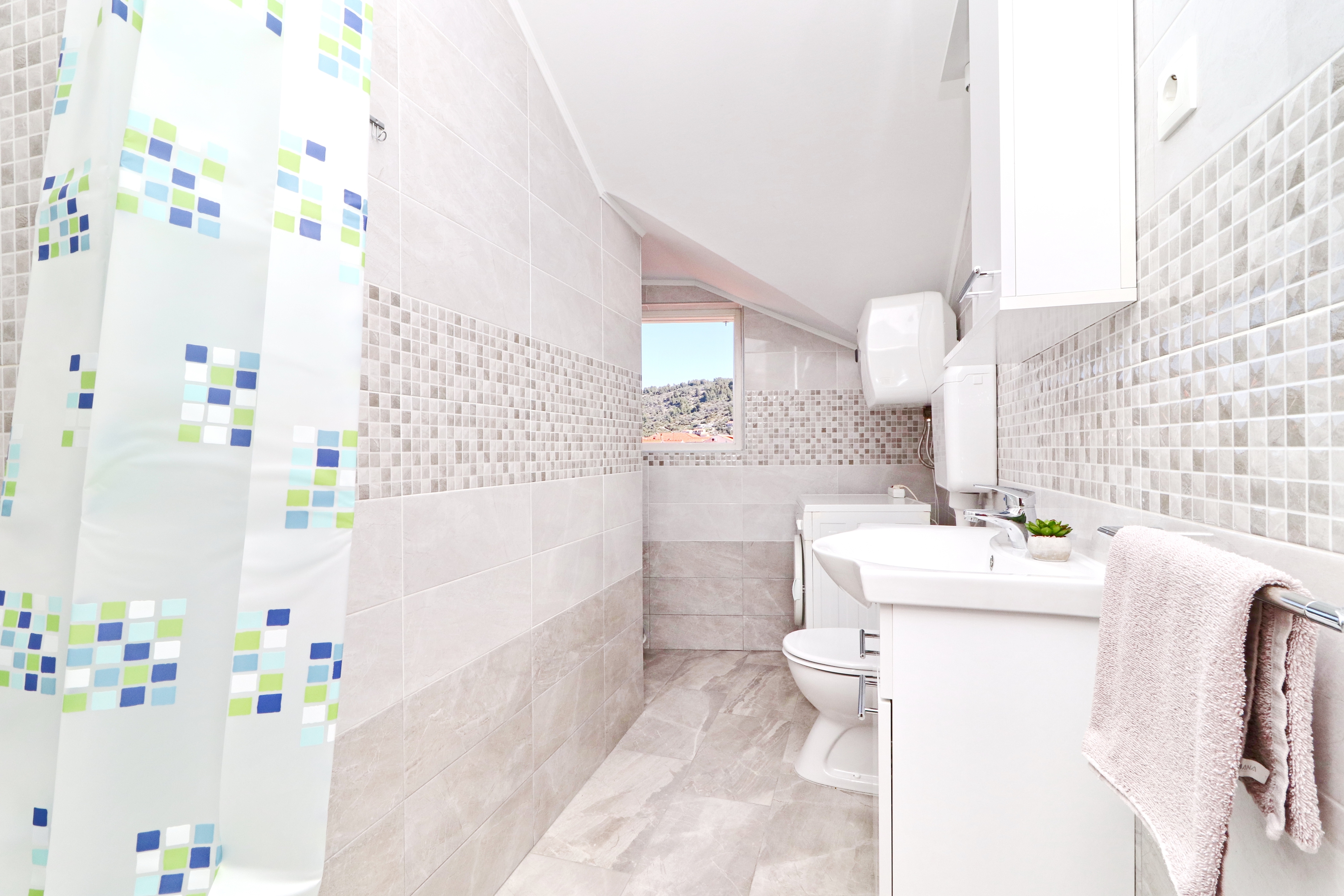 Two bedroom apartment with terrace and sea view Vela Luka, Korčula  A-c