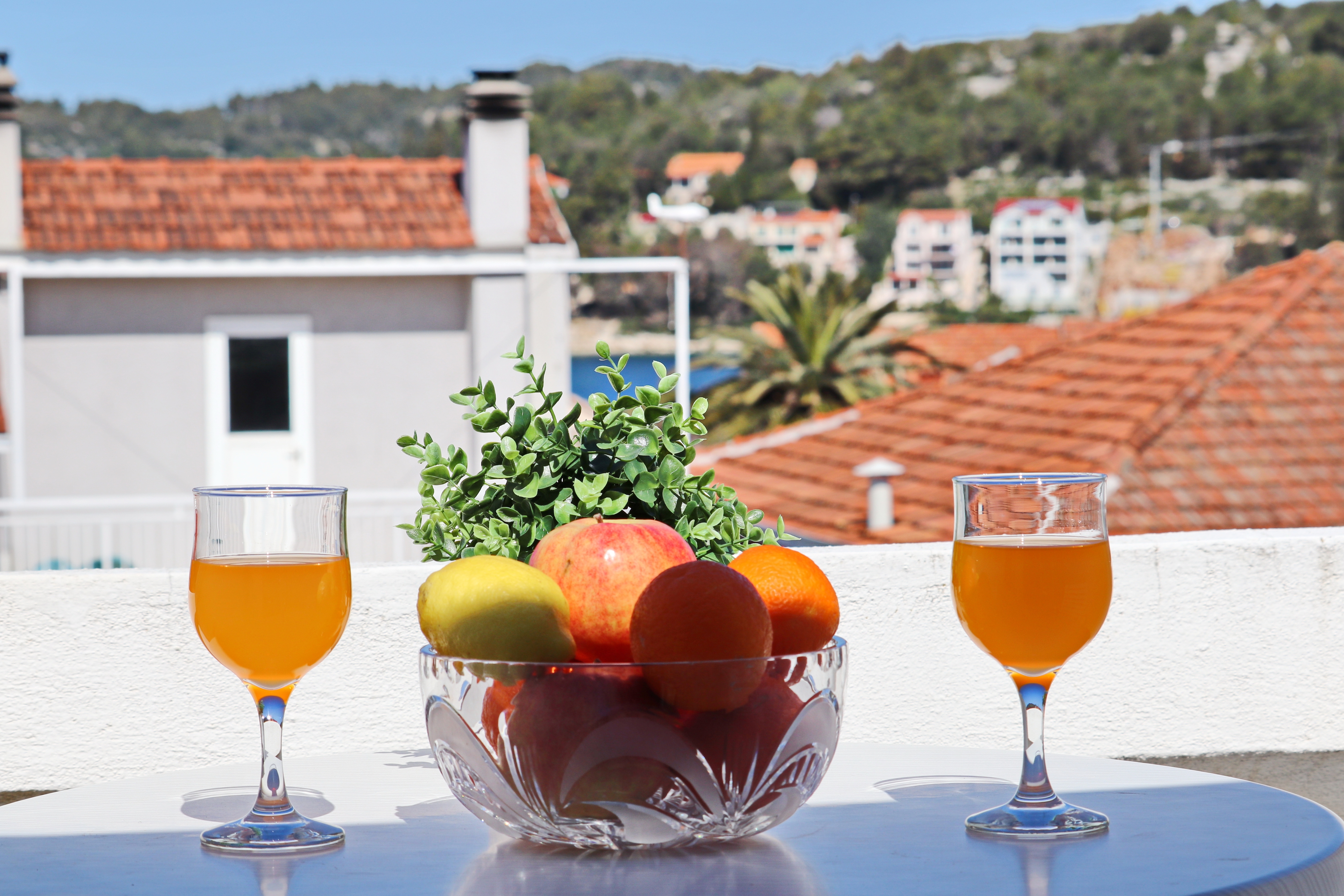 Two bedroom apartment with terrace and sea view Vela Luka, Korčula  A-c