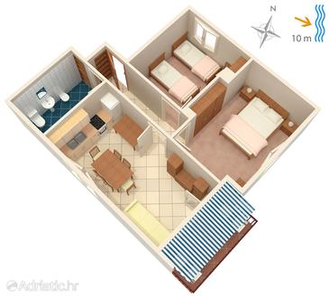 Plan Korčula, Plan in the apartment, WIFI.