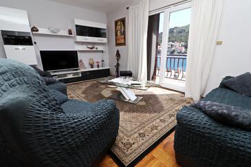 Brna, Wohnzimmer in folgender Unterkunftsart apartment, WiFi.