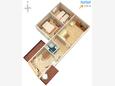 Sali, plattegrond in the apartment, (pet friendly) en WiFi.