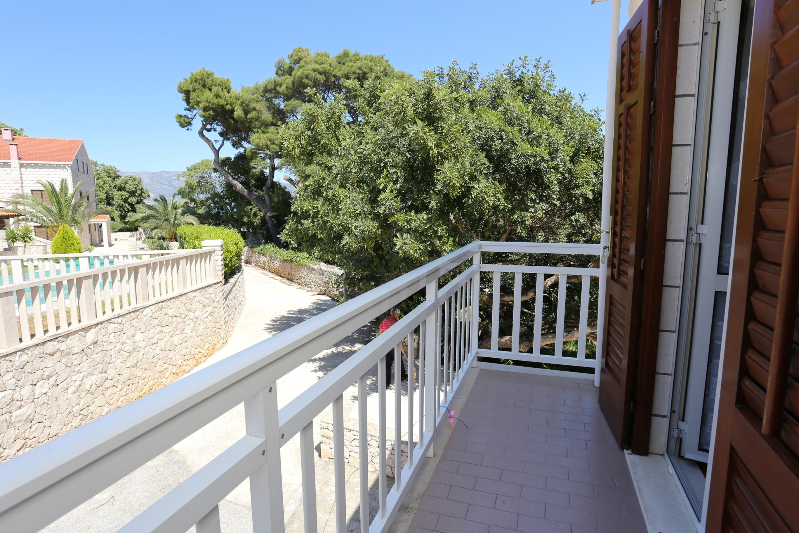 One bedroom apartment with balcony and sea view Lumbarda, Korčula  A-a