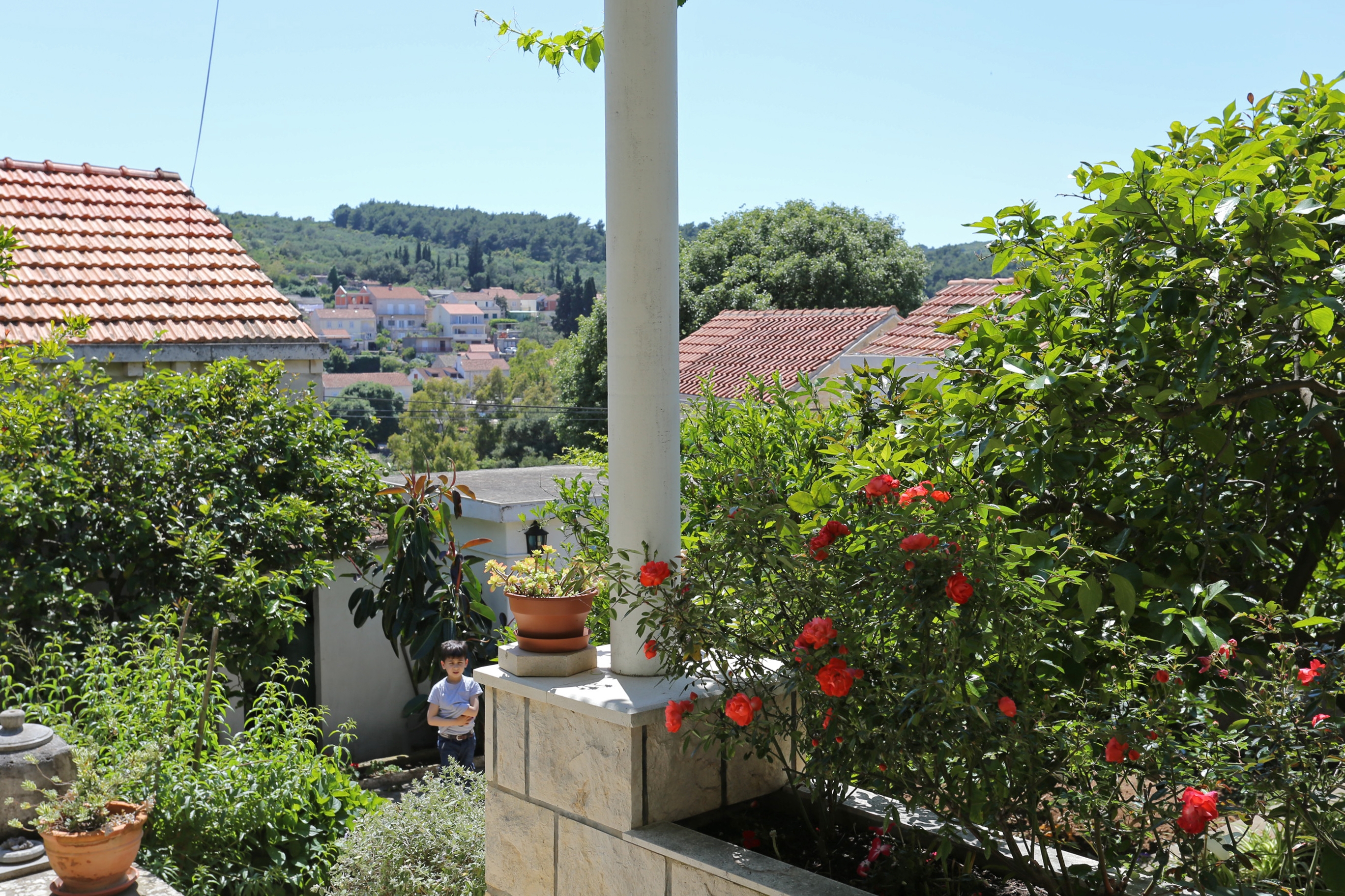 Two bedroom apartment with terrace Lumbarda, Korčula  A-a