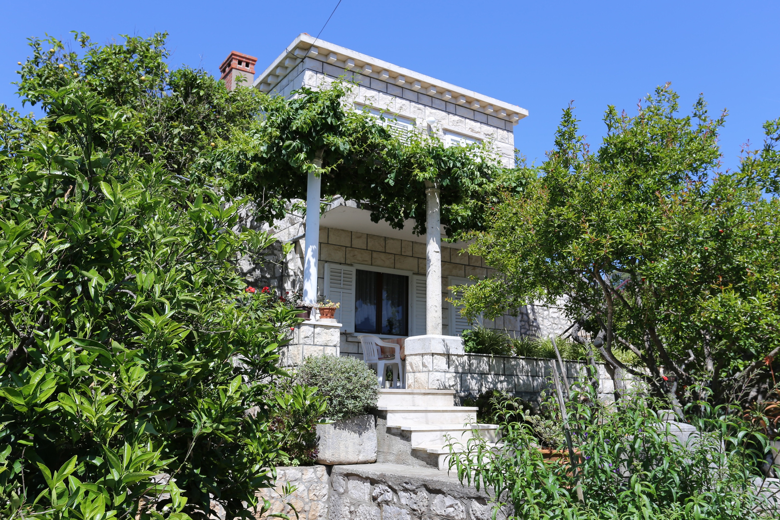 Two bedroom apartment with terrace Lumbarda, Korčula (A-4473-a)