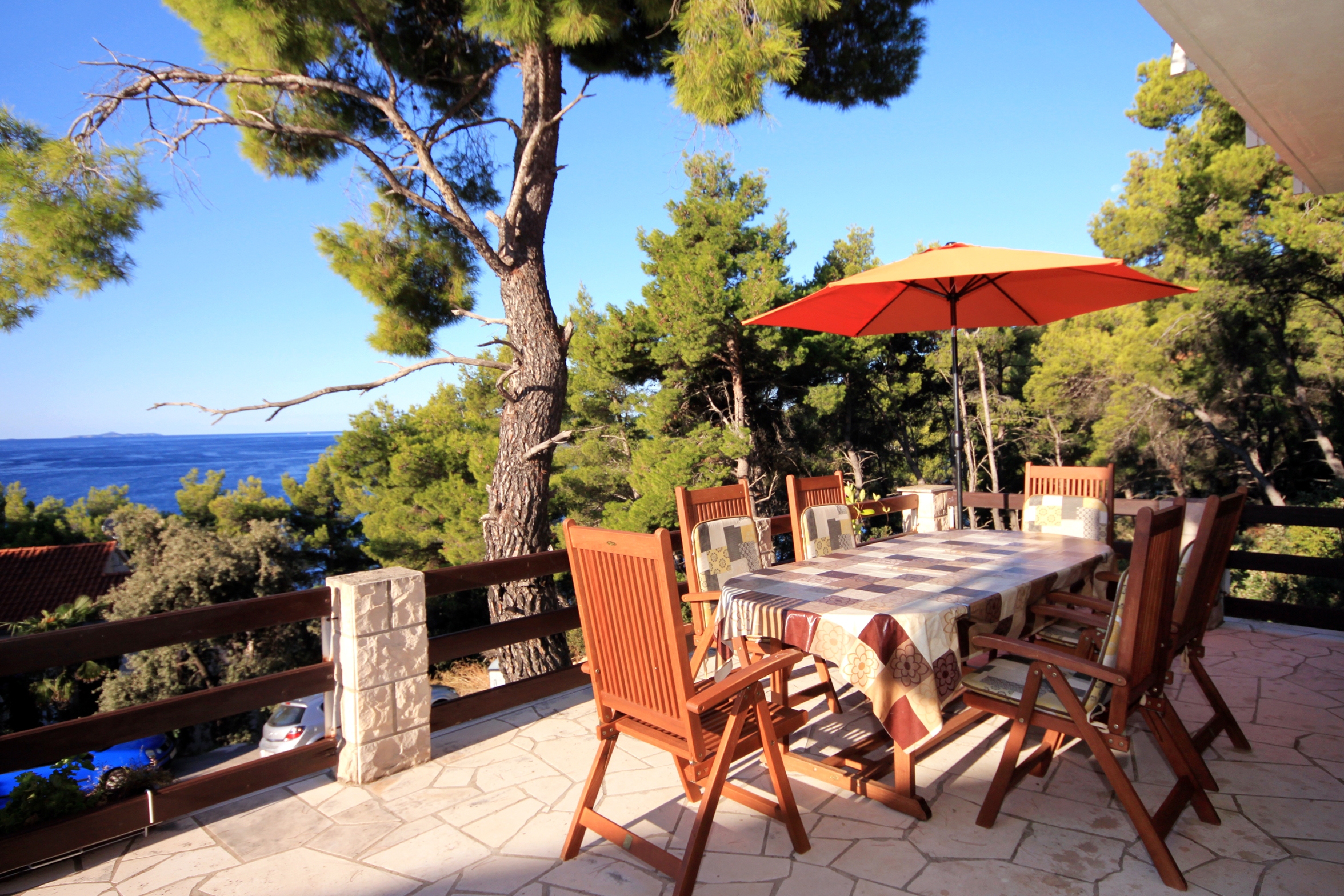 Two bedroom apartment near beach Brna, Korčula (A-4478-c)