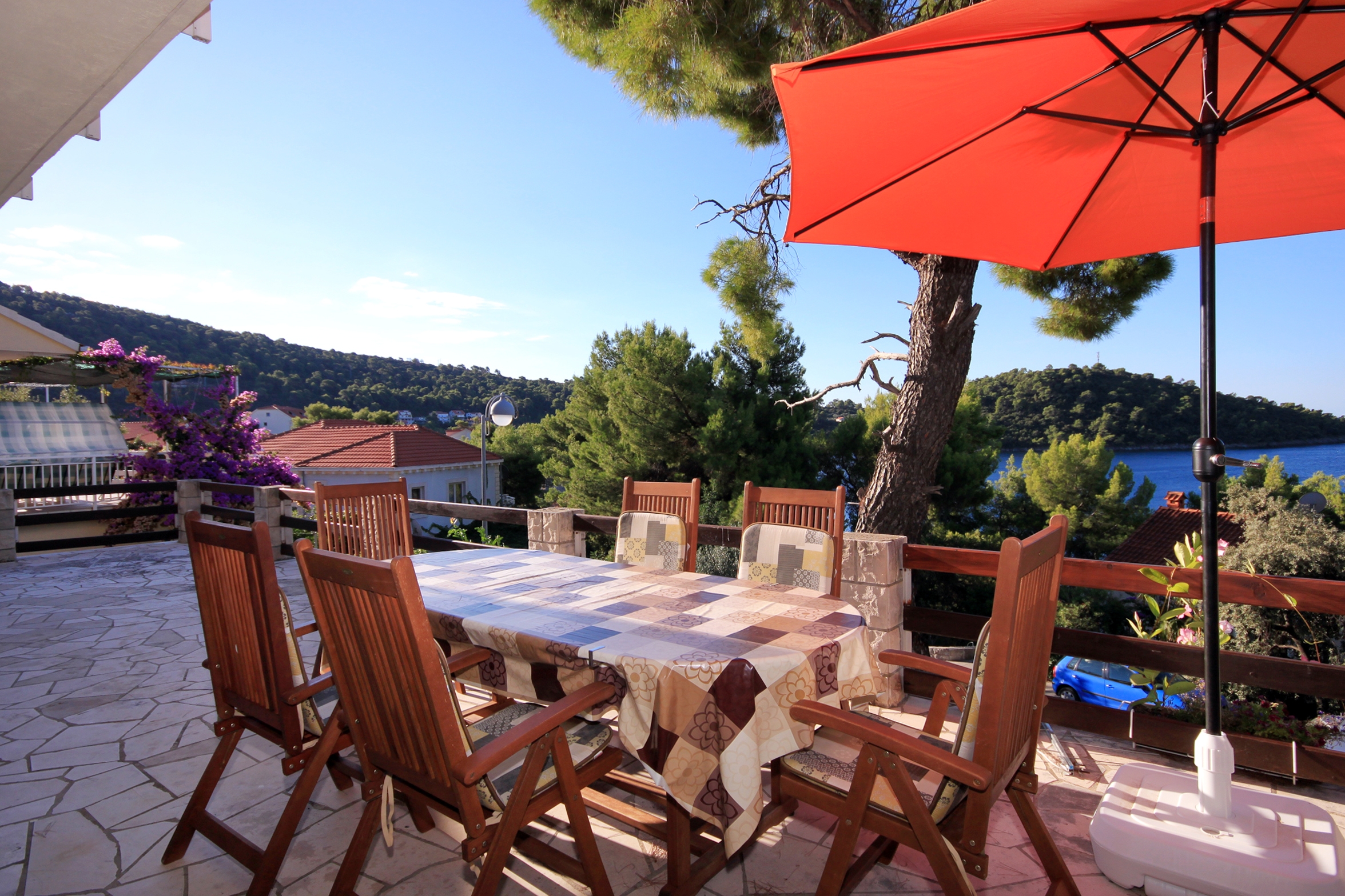 Two bedroom apartment near beach Brna, Korčula  A-c