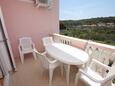 Soline, Terrace in the apartment, with a sea view and WiFi.