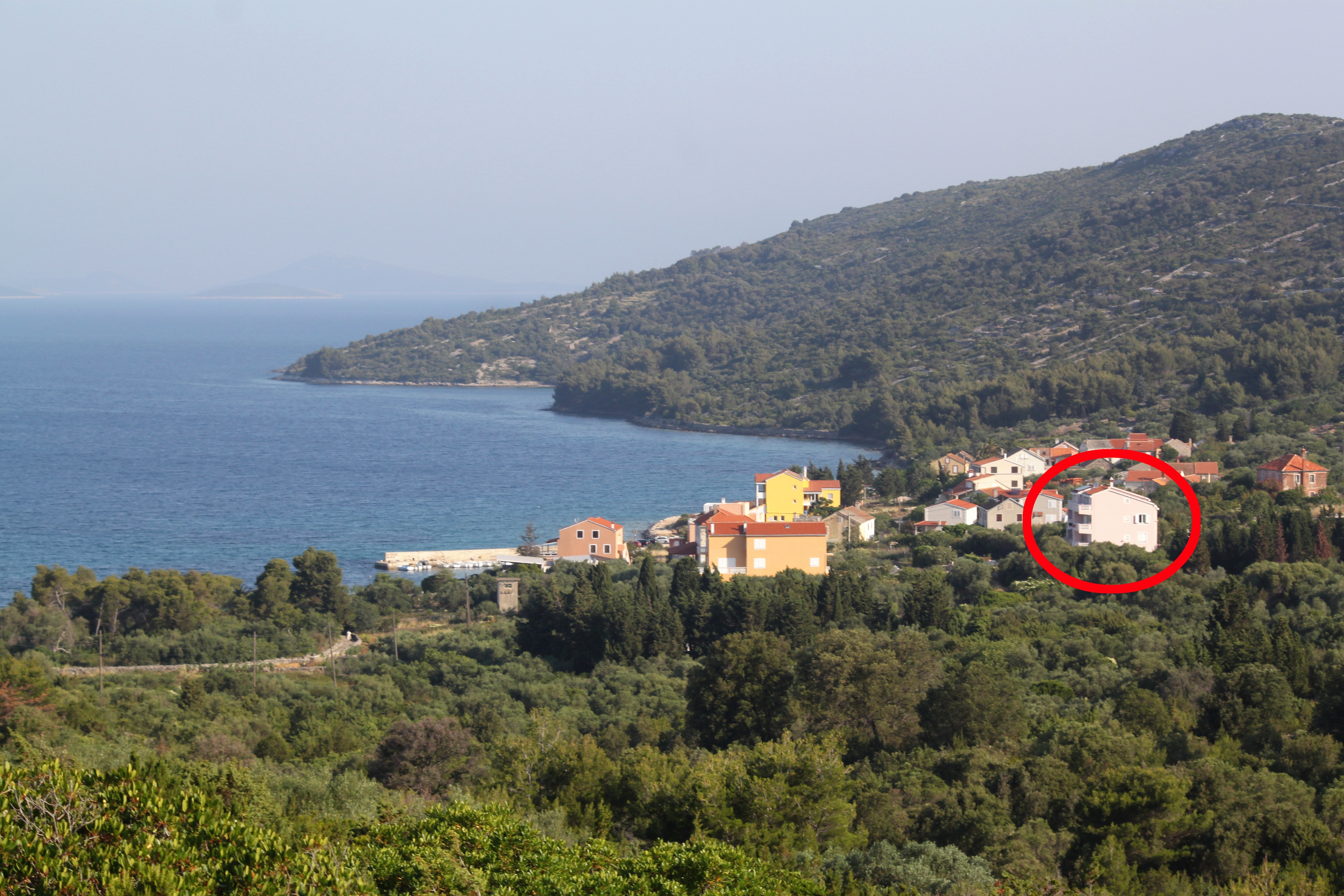 Dvosobni apartma S teraso in pogledom na morje Zaliv Soline, Dugi otok  A-g