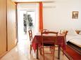 Dining room Lumbarda, Dining room in the studio-apartment, air condition available and WiFi.