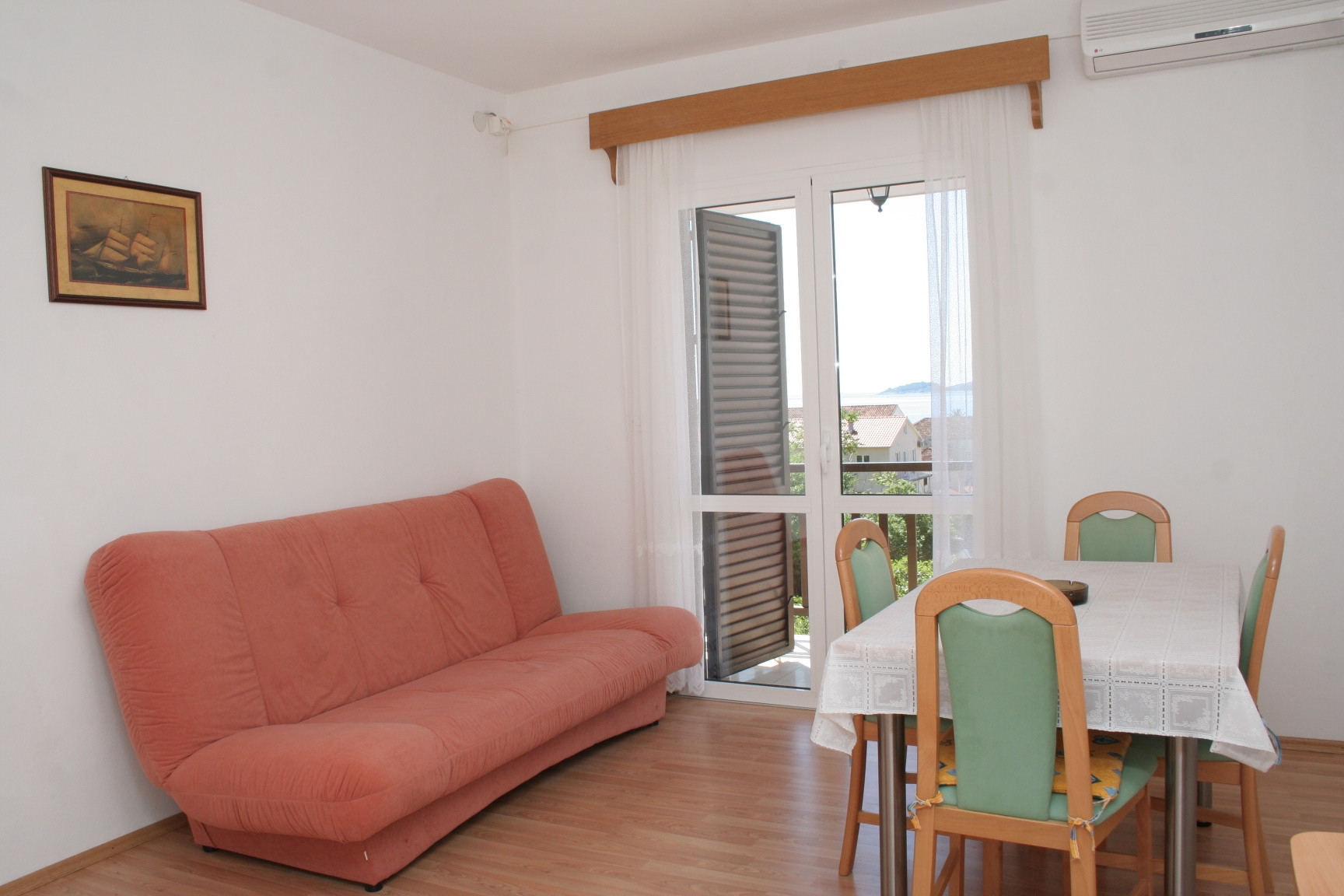 One bedroom apartment with balcony and sea view Orebić, Pelješac  A-d