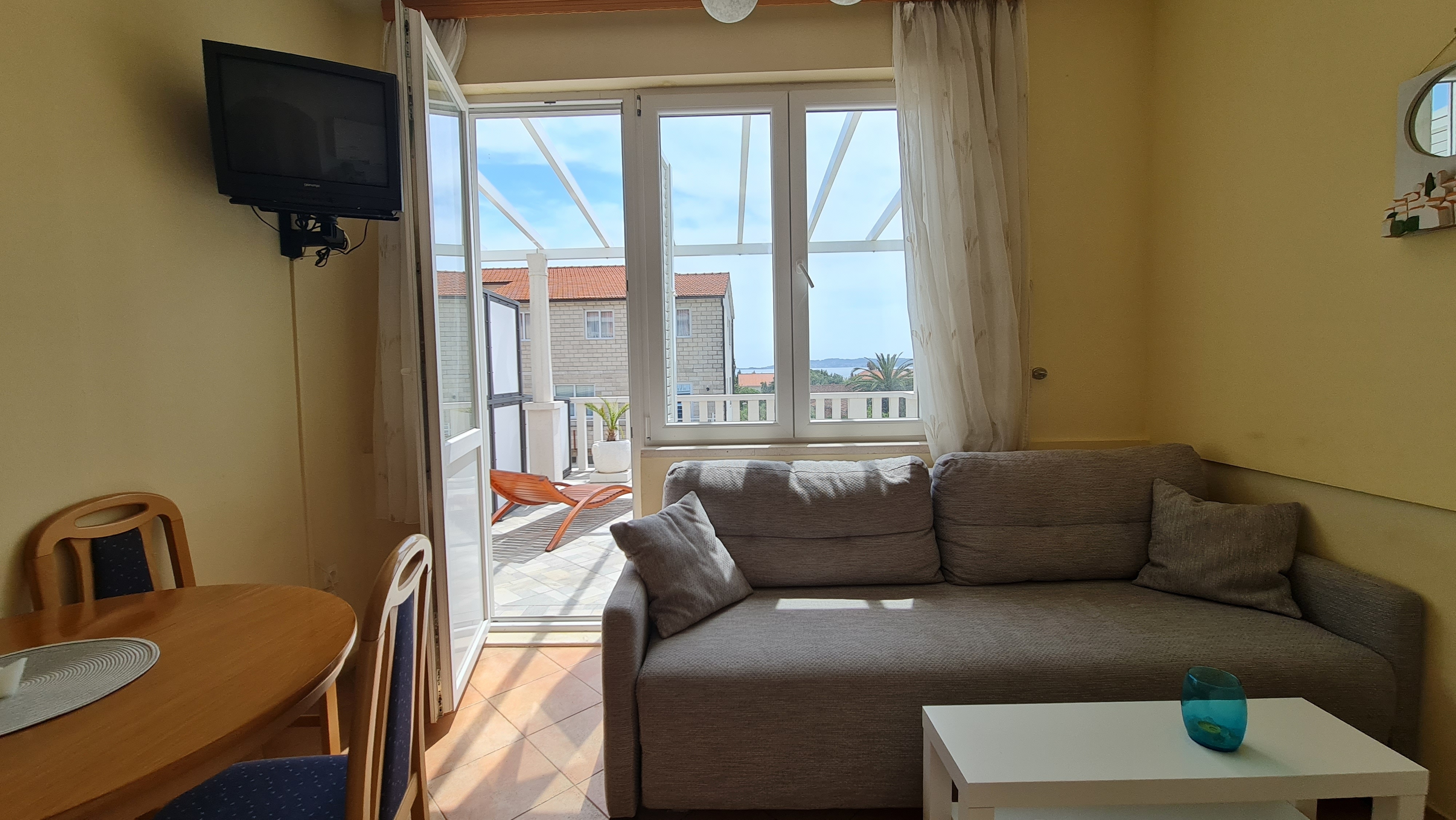 One bedroom apartment with terrace and sea view Orebić, Pelješac (A-4500-d)