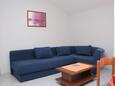 Living room Orebić, Living room in the apartment, air condition available and WiFi.