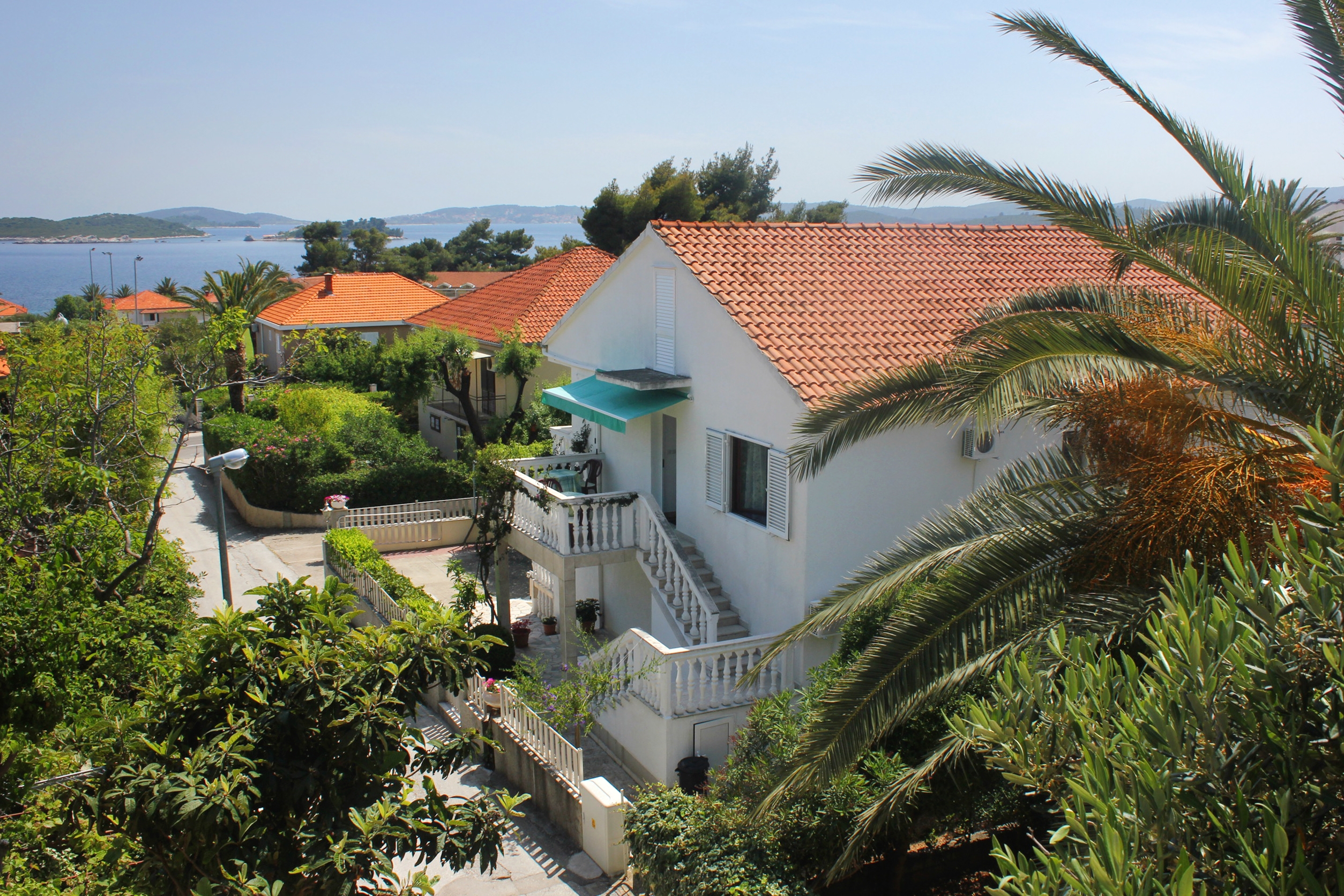 Two bedroom apartment with terrace and sea view Orebić, Pelješac  A-b