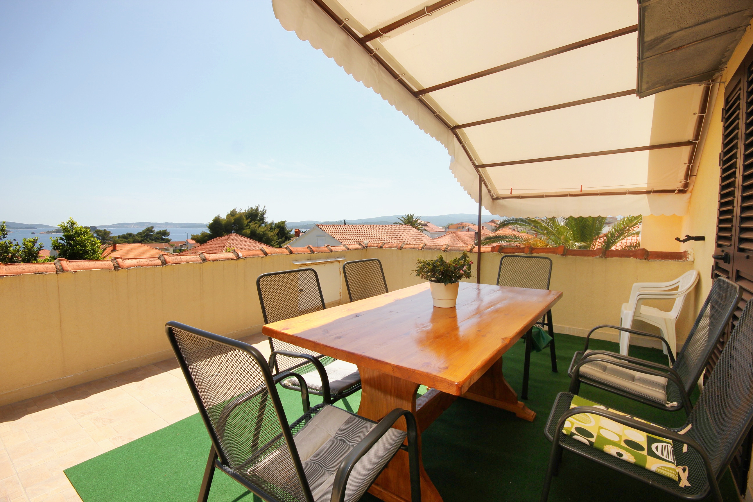 Two bedroom apartment with terrace and sea view Orebić, Pelješac (A-4532-b)