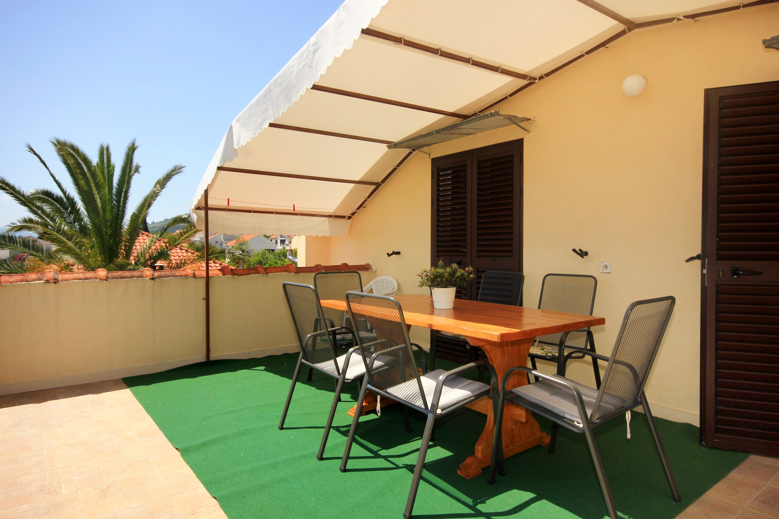 Two bedroom apartment with terrace and sea view Orebić, Pelješac  A-b