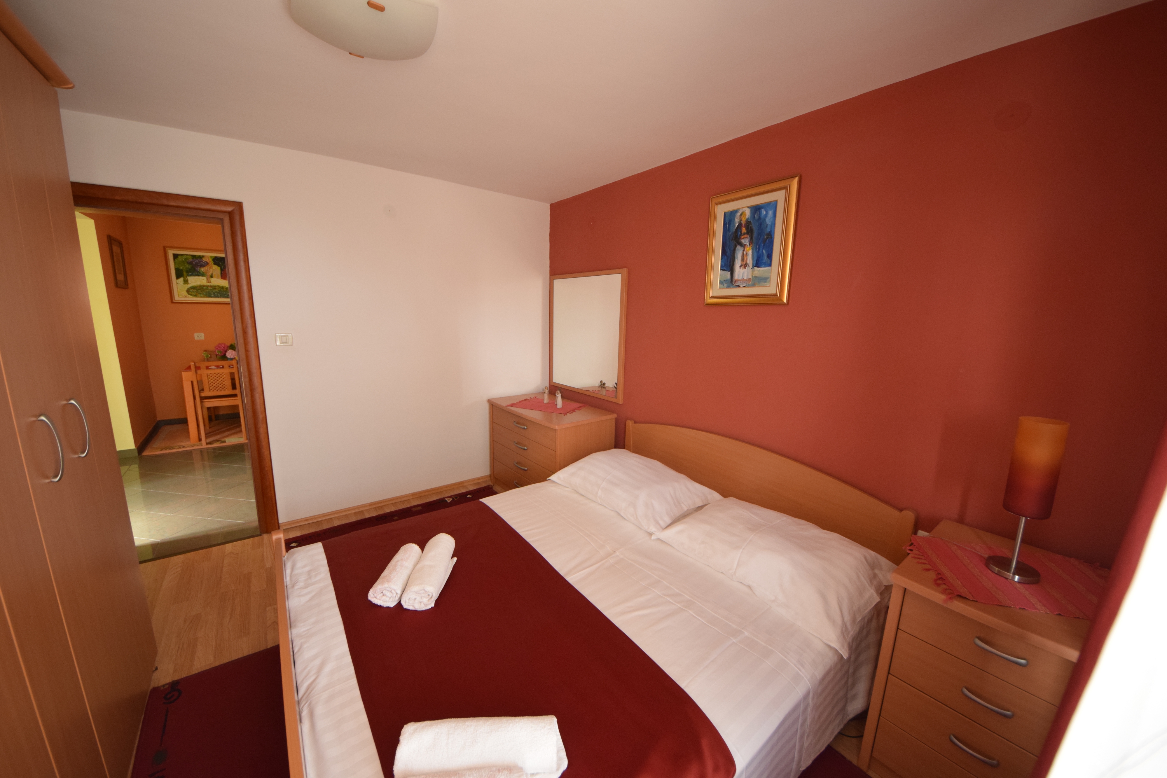 Two bedroom apartment with terrace Orebić, Pelješac  A-b