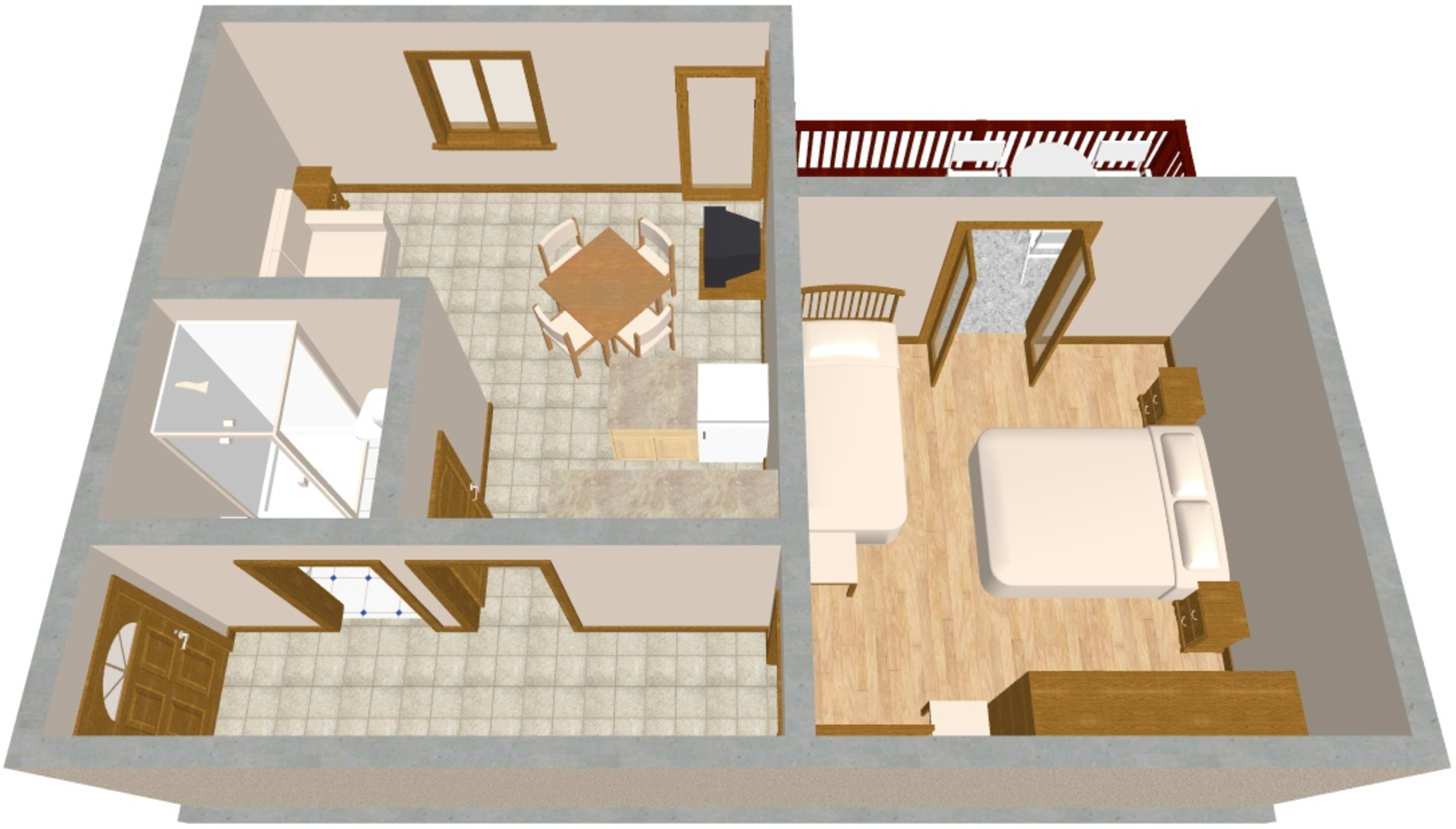 One bedroom apartment with terrace and sea view Sali, Dugi otok  A-a