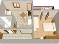 Sali, plattegrond in the apartment, (pet friendly) en WiFi.