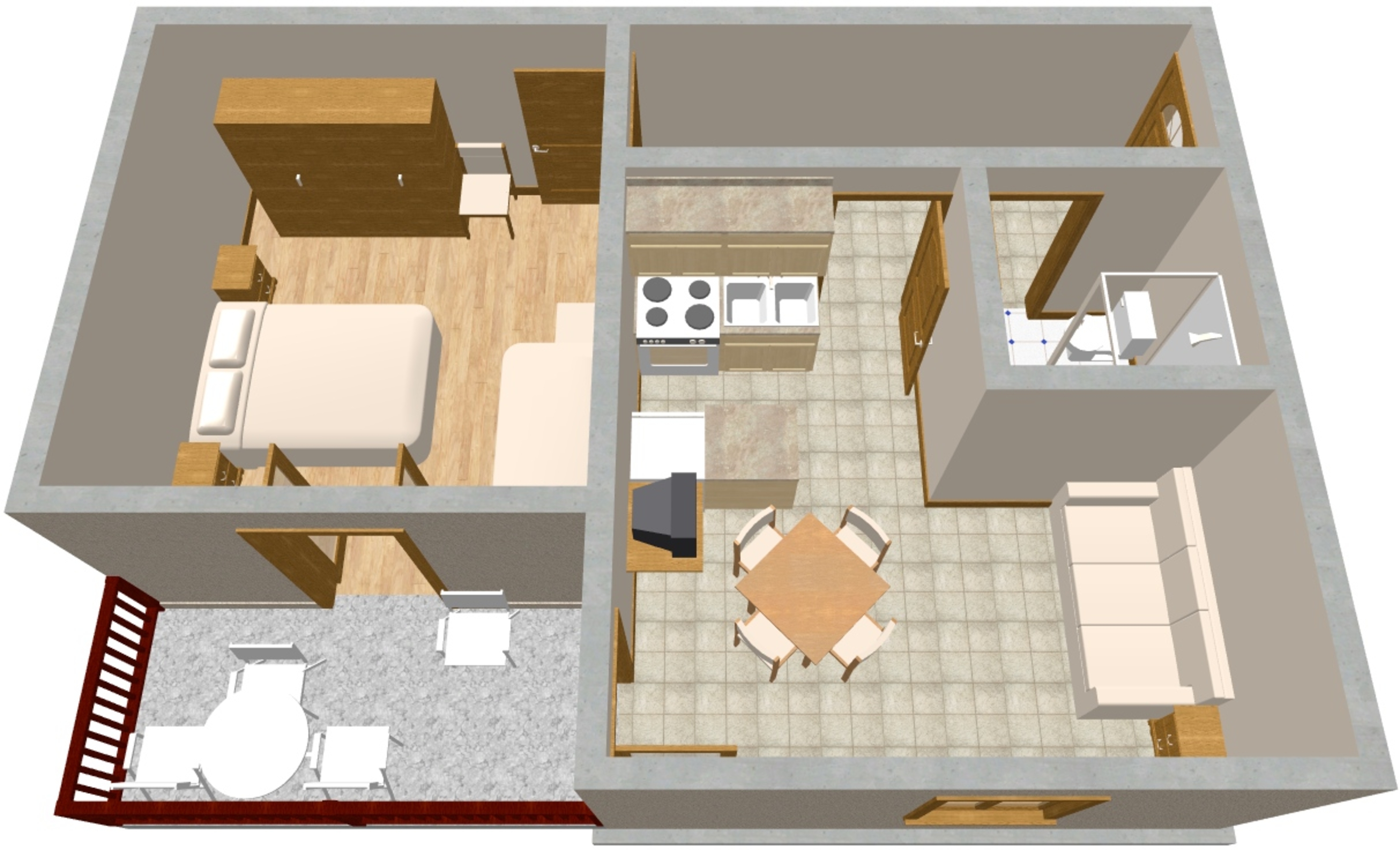 One bedroom apartment with terrace and sea view Sali, Dugi otok  A-a