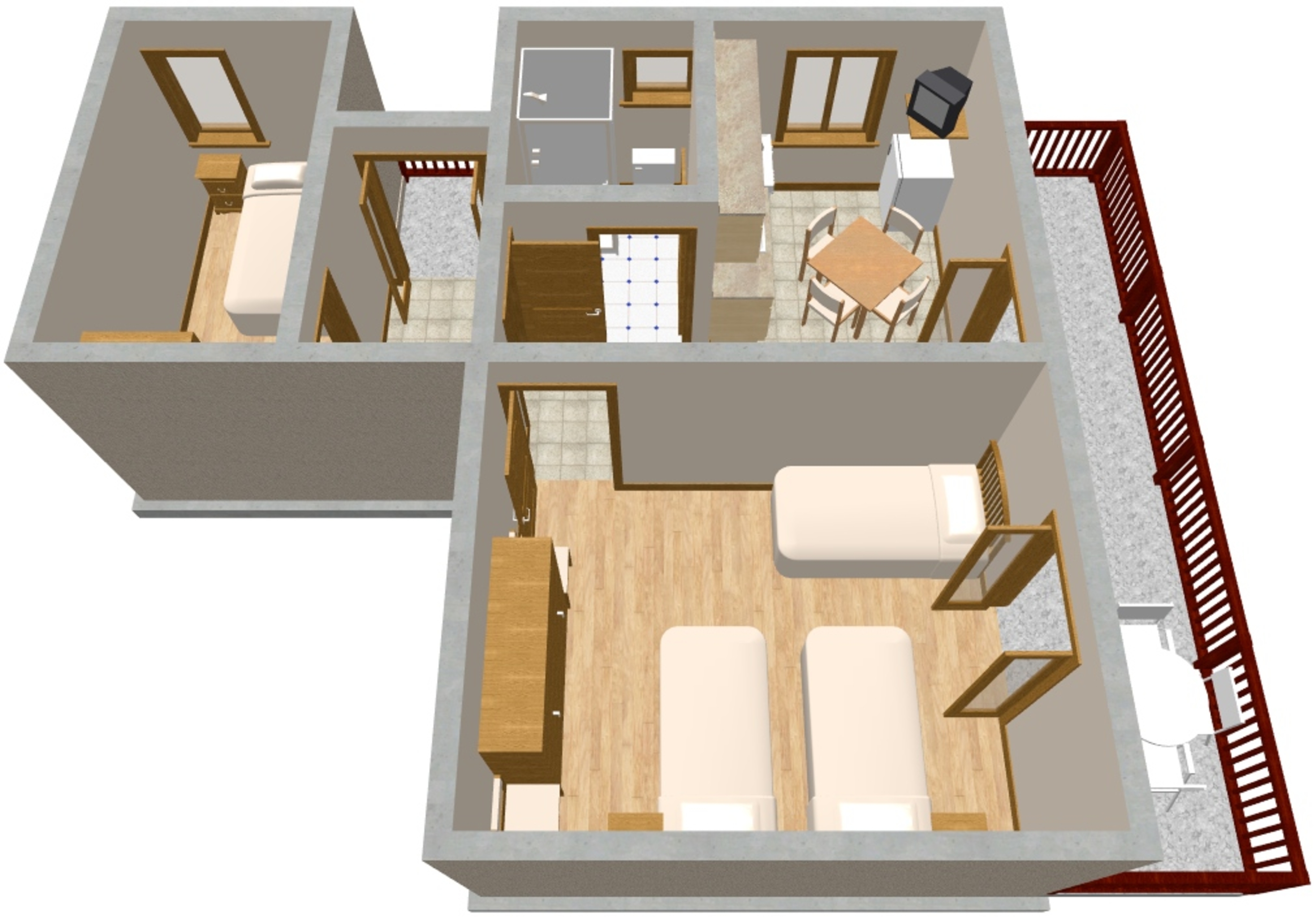 Two bedroom apartment with terrace and sea view Sali, Dugi otok  A-b