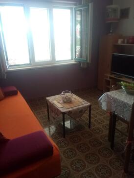 Kučište - Perna, Pokój dzienny w zakwaterowaniu typu apartment, WiFi.