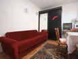 Living room Orebić, Living room in the apartment, air condition available, (pet friendly) and WiFi.