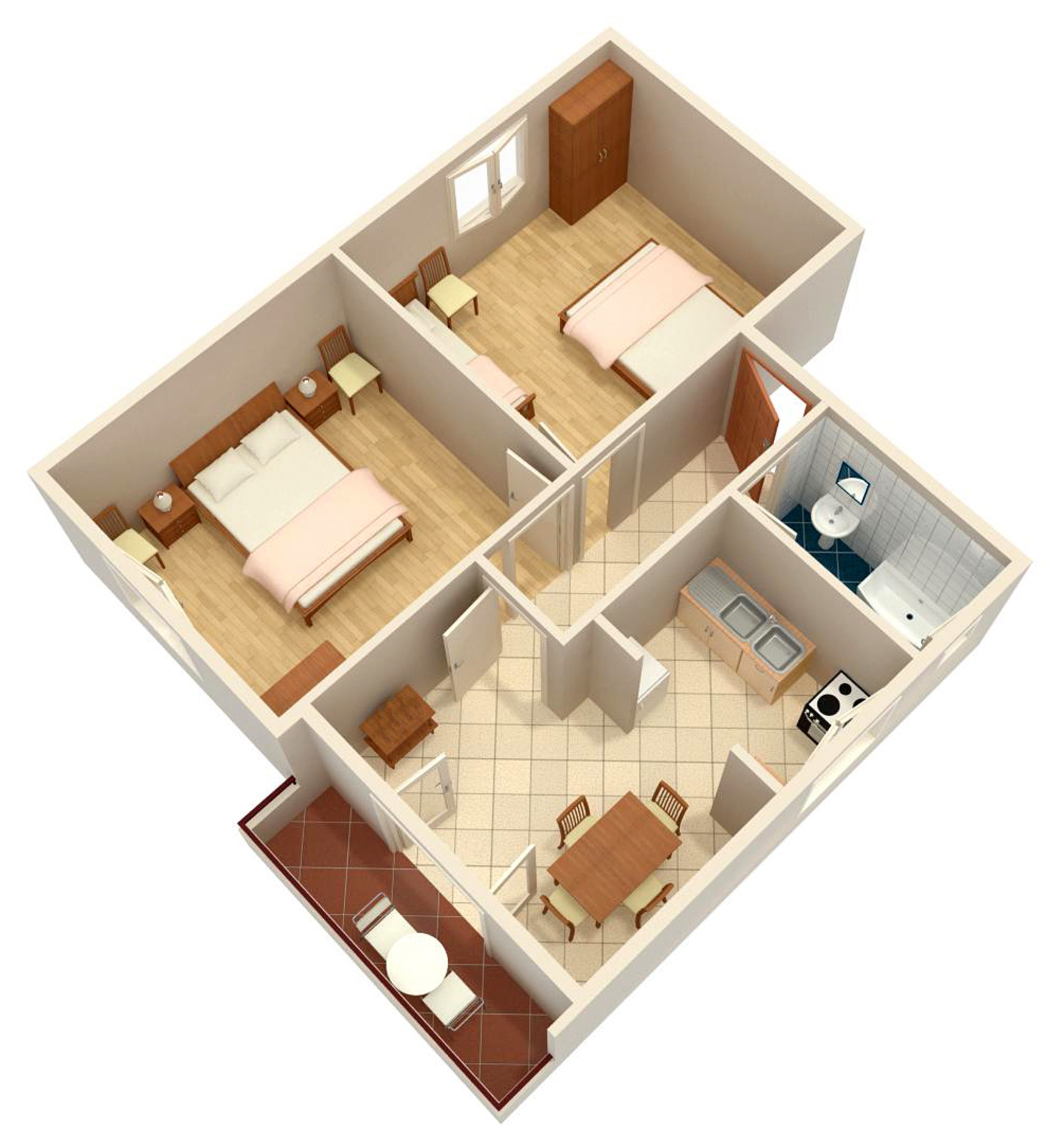 Two bedroom apartment near beach Drače, Pelješac  A-a