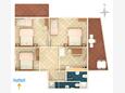 Drače, Plan in the apartment, (pet friendly) and WiFi.