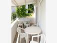 Drače, Terrace in the apartment, with a sea view, (pet friendly) and WiFi.