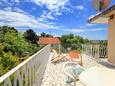 Orebić, Terrace in the apartment, with a sea view, (pet friendly) and WiFi.
