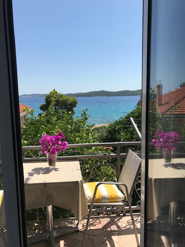Two bedroom apartment with balcony and sea view Orebić, Pelješac  A-a