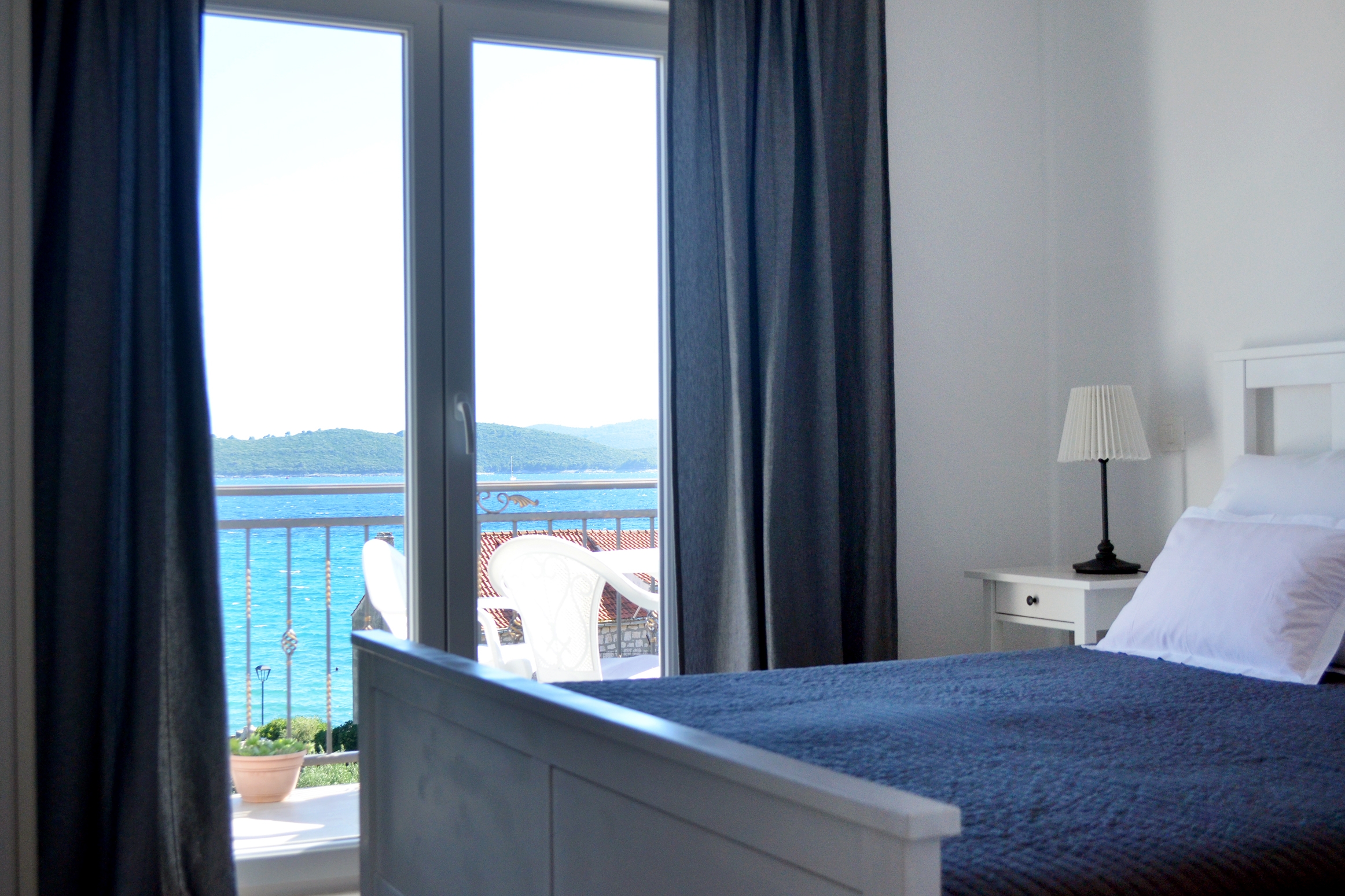 Studio flat with balcony and sea view Orebić, Pelješac (AS-4563-b)