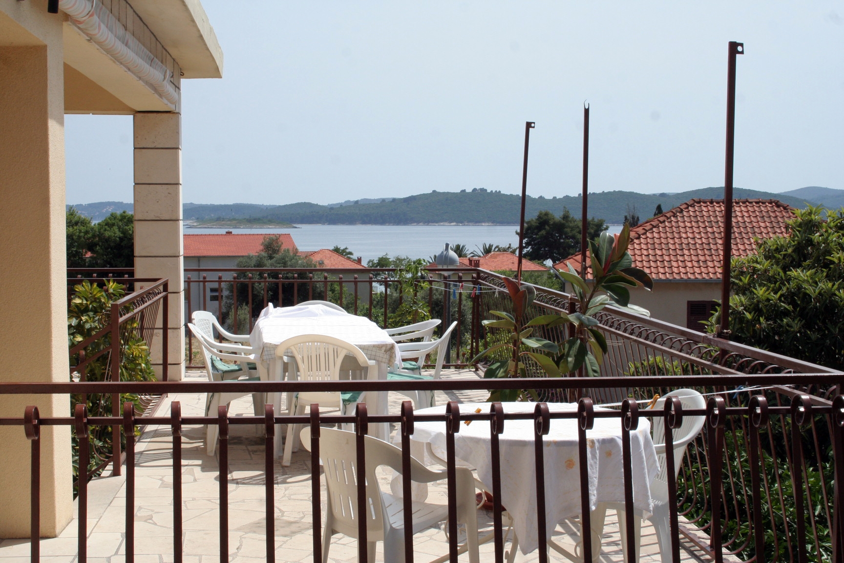 One bedroom apartment with terrace and sea view Orebić, Pelješac  A-b