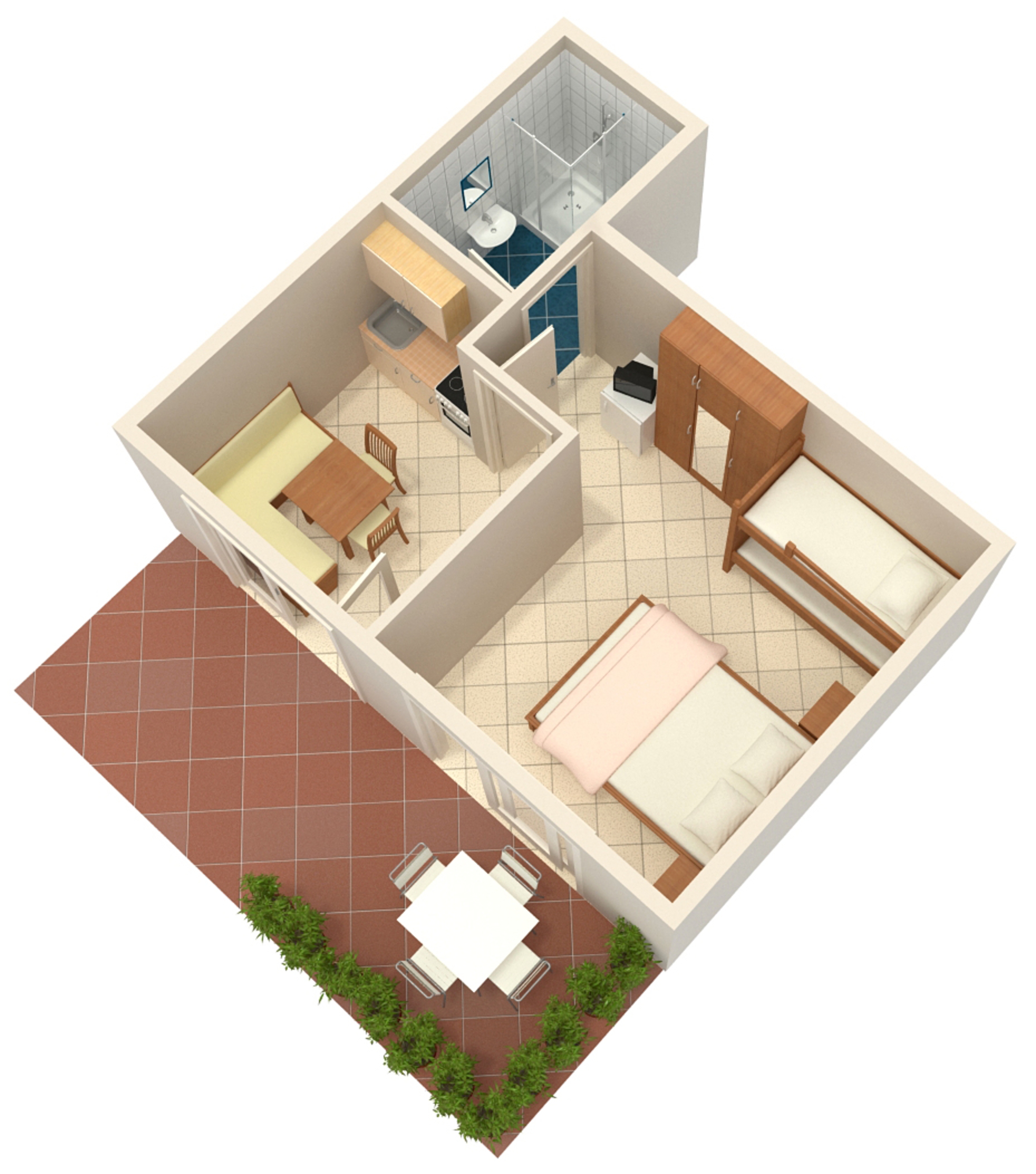 One bedroom apartment near beach Trstenik, Pelješac  A-a