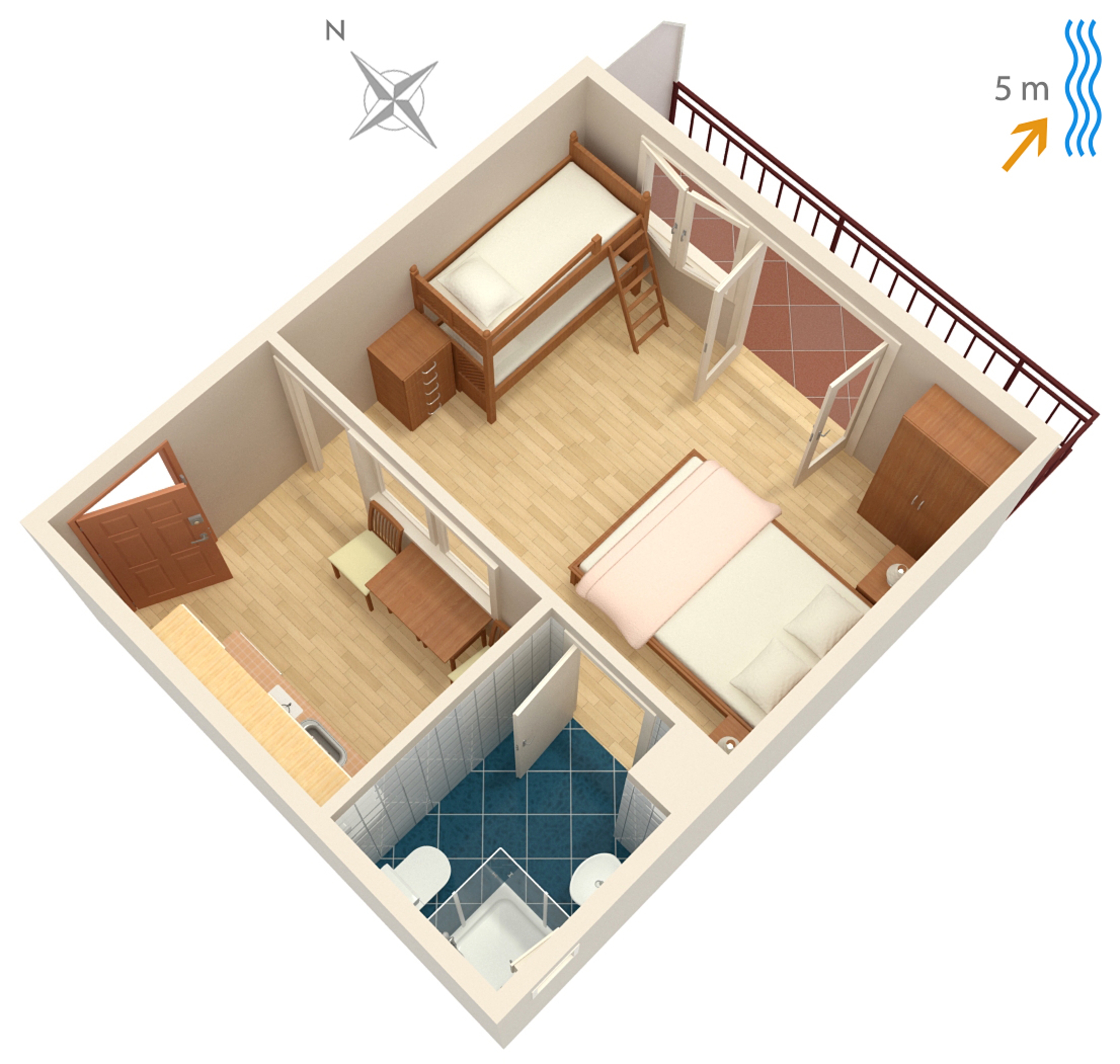 Studio flat near beach Trstenik, Pelješac  AS-b