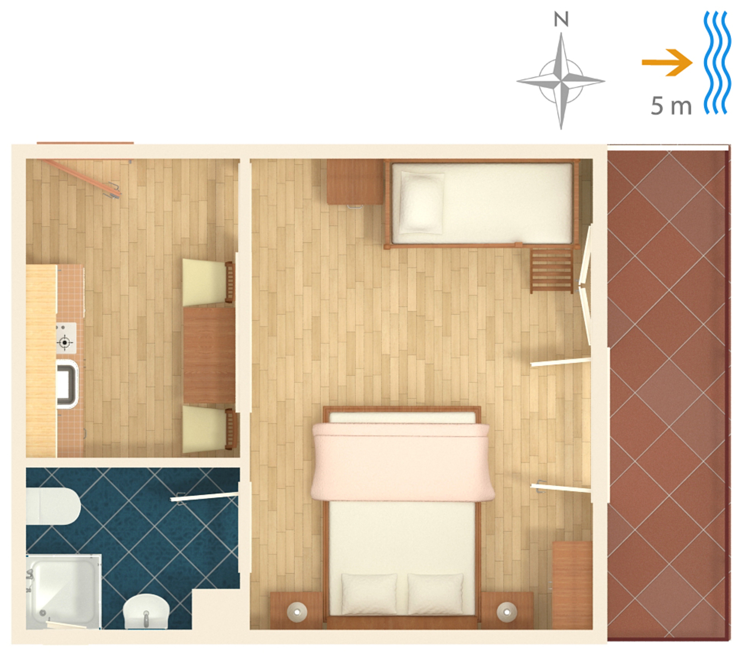 Studio flat near beach Trstenik, Pelješac  AS-b