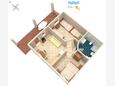 Luka Dubrava, Schema nell'alloggi del tipo apartment, animali domestici ammessi e WiFi.