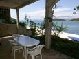 Luka Dubrava, Terrasse dans l’hébergement en type apartment, avec la vue sur la mer, animaux acceptés et WiFi.