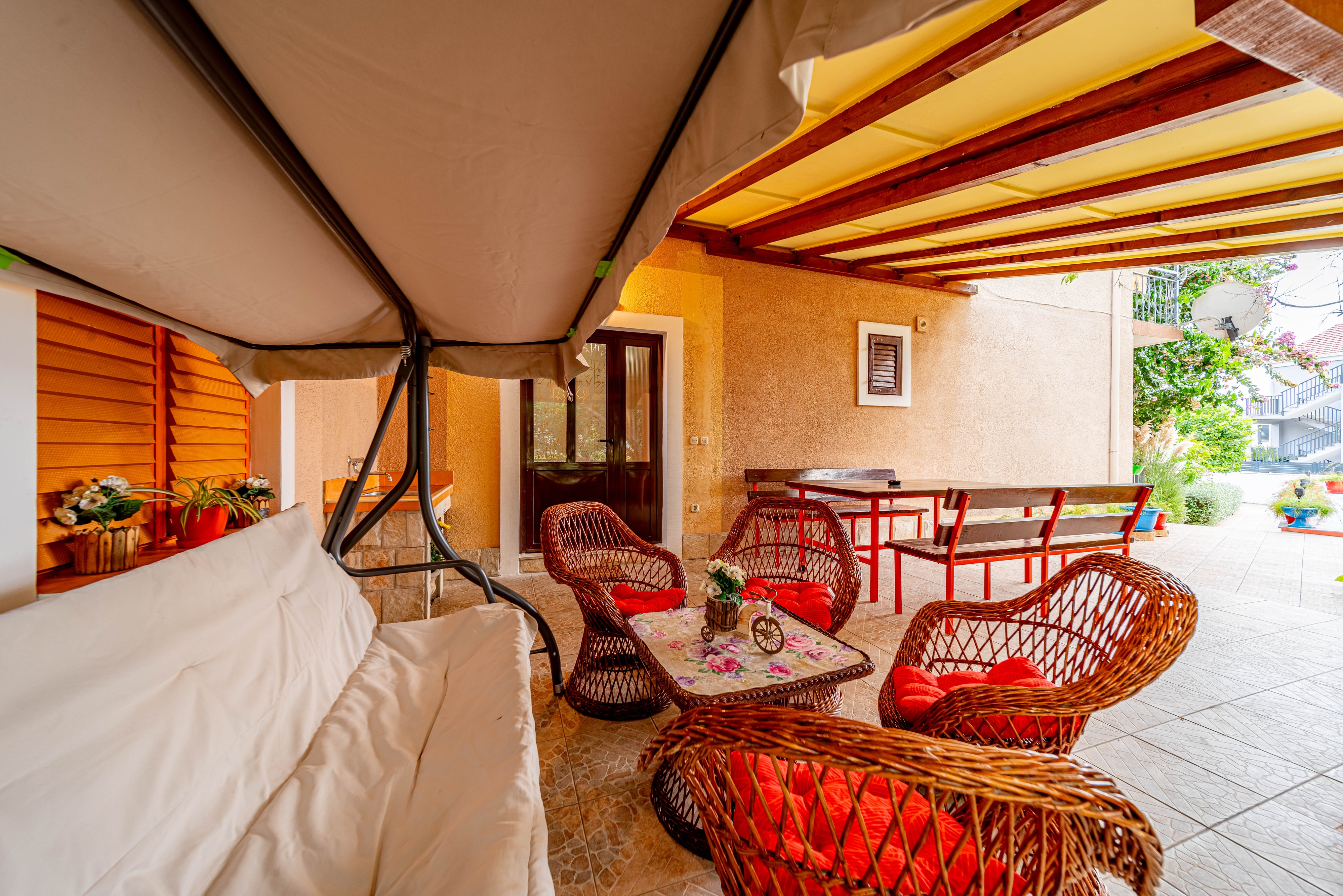 One bedroom apartment with terrace Orebić, Pelješac  A-a