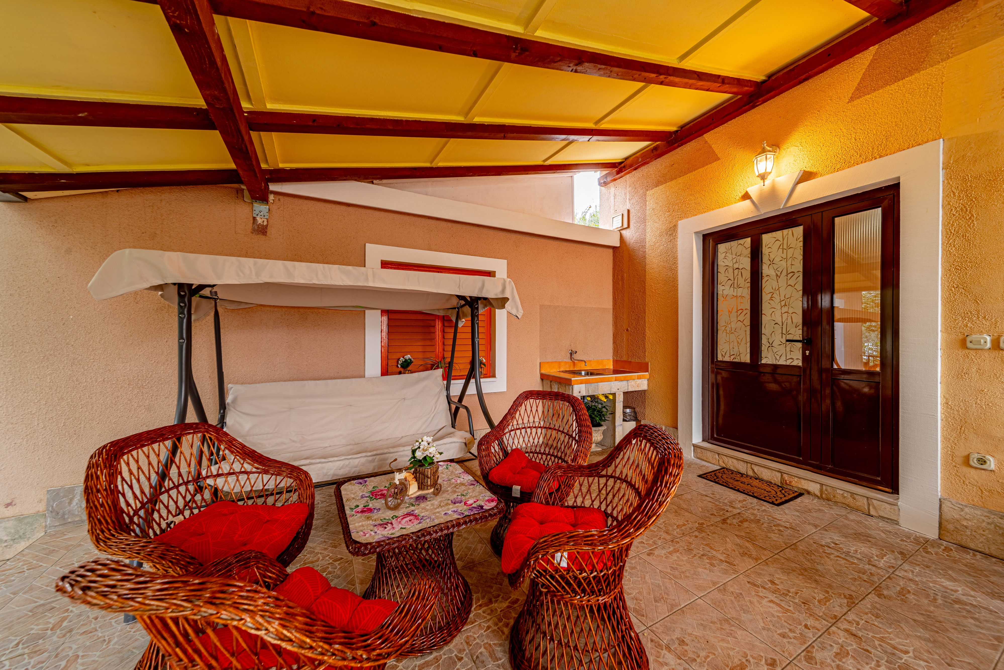 One bedroom apartment with terrace Orebić, Pelješac  A-a