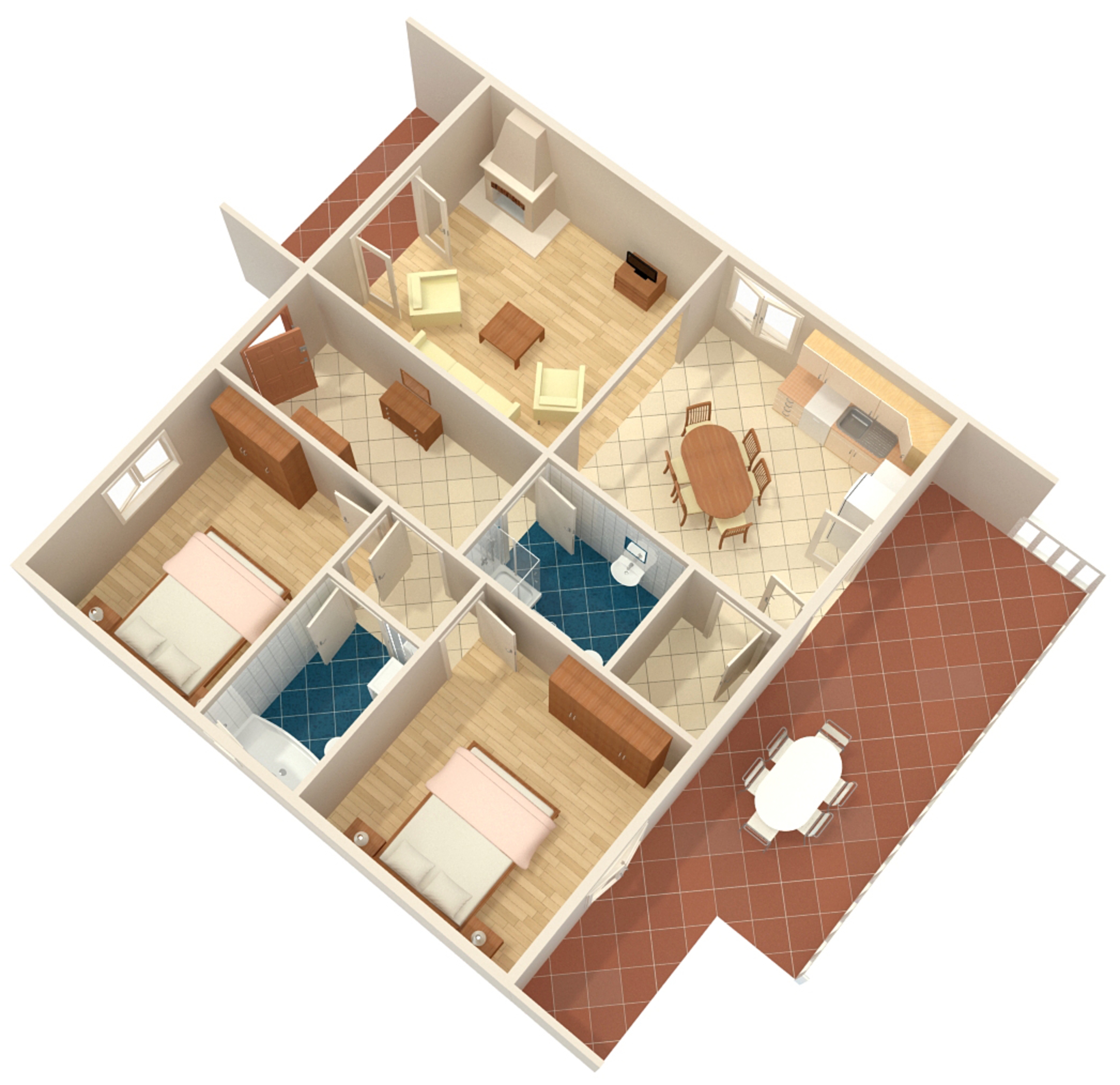 Two bedroom apartment near beach Okrug Gornji, Čiovo  A-d