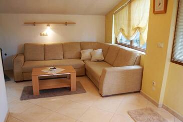 Living room Jelsa, Living room in the apartment, dopusteni kucni ljubimci i WIFI.