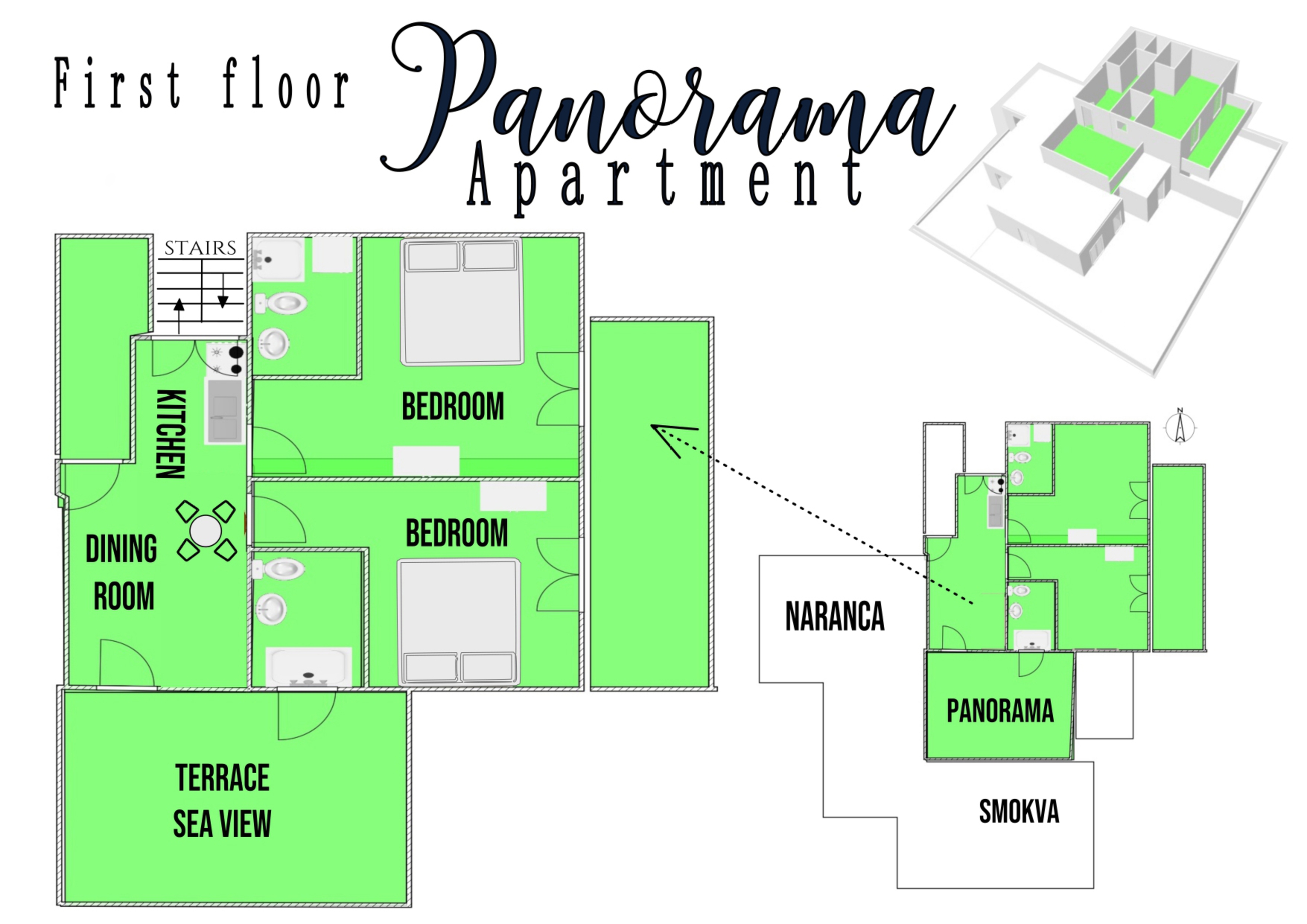Two bedroom apartment near beach Hvar  A-b
