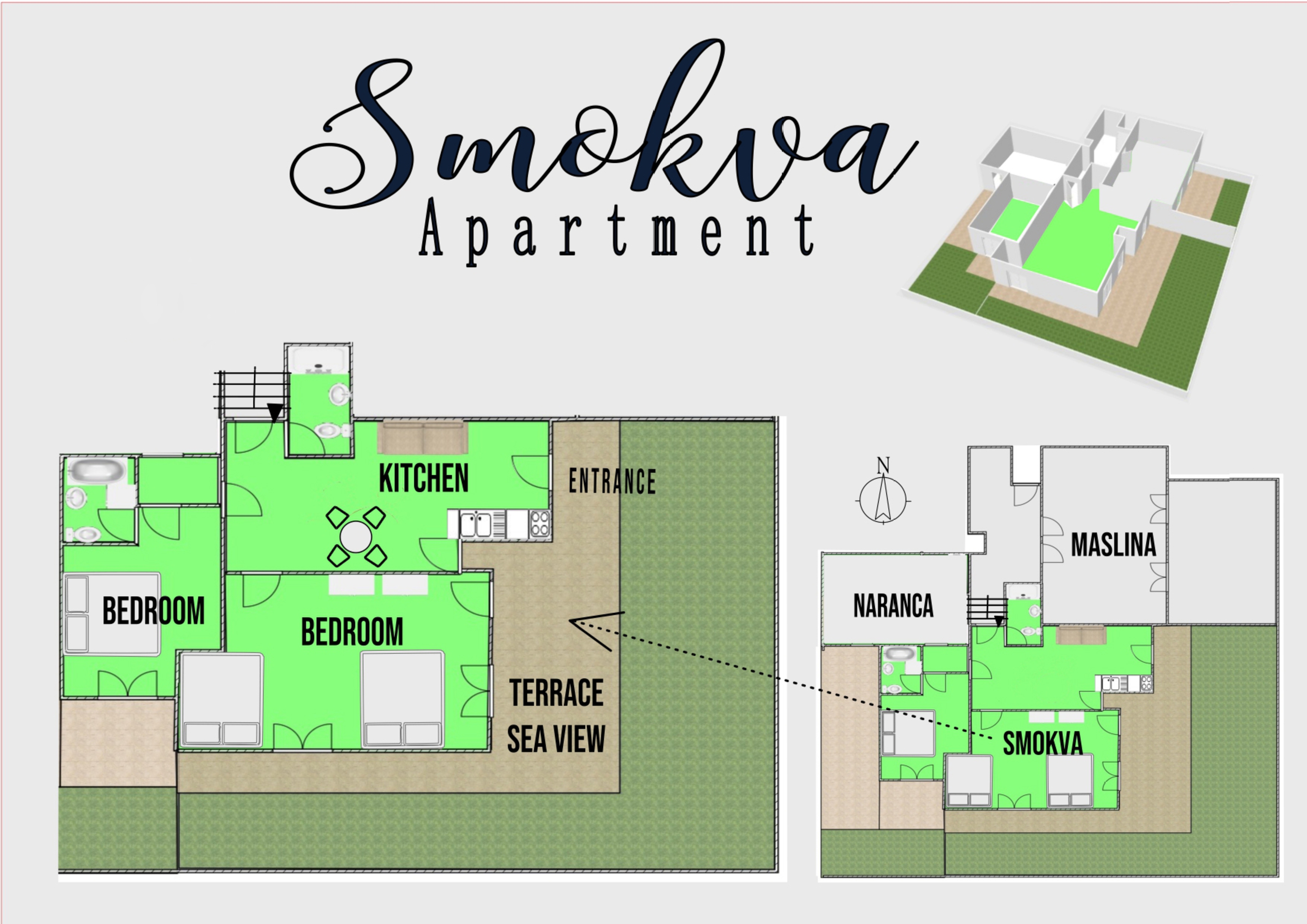 Two bedroom apartment near beach Hvar  A-c