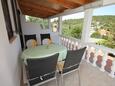 Zaraće (Gdinj), Terrace in the apartment, with a sea view and WiFi.