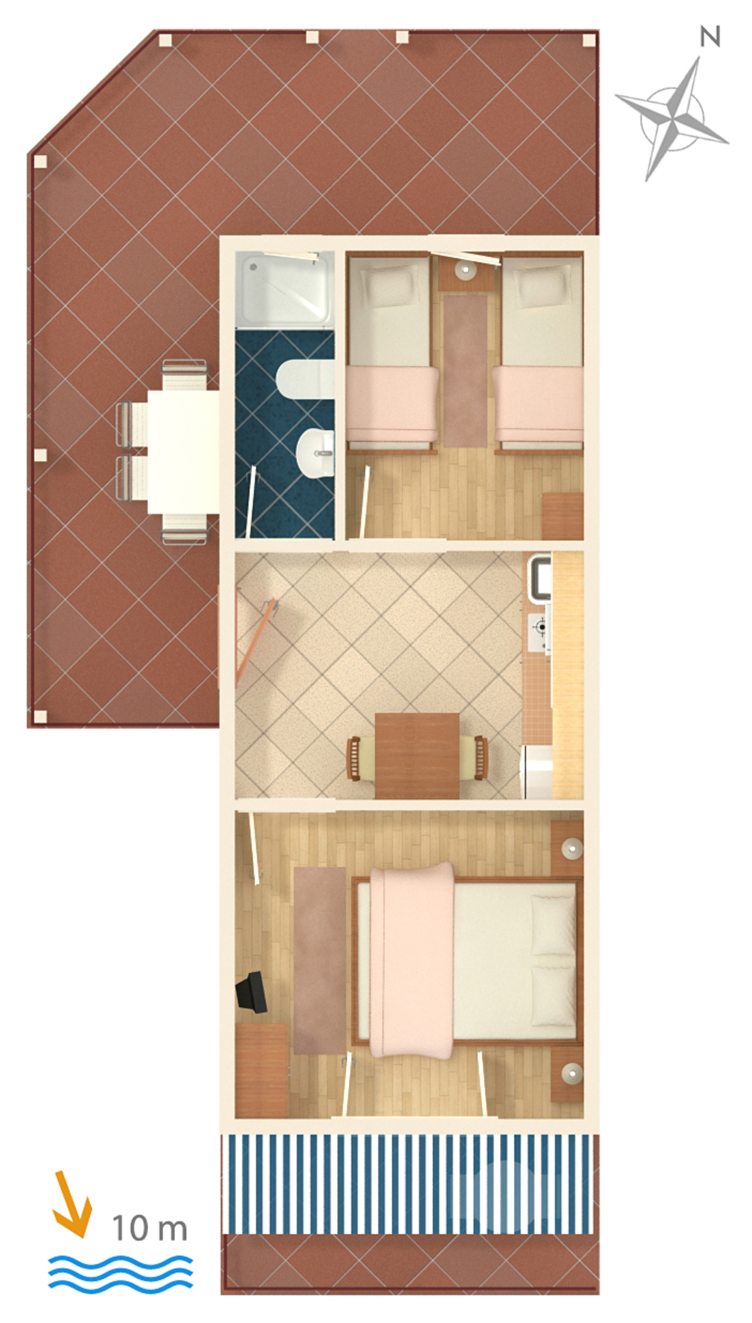 Two bedroom apartment near beach Cove Zarace (Gdinj), Hvar  A-a