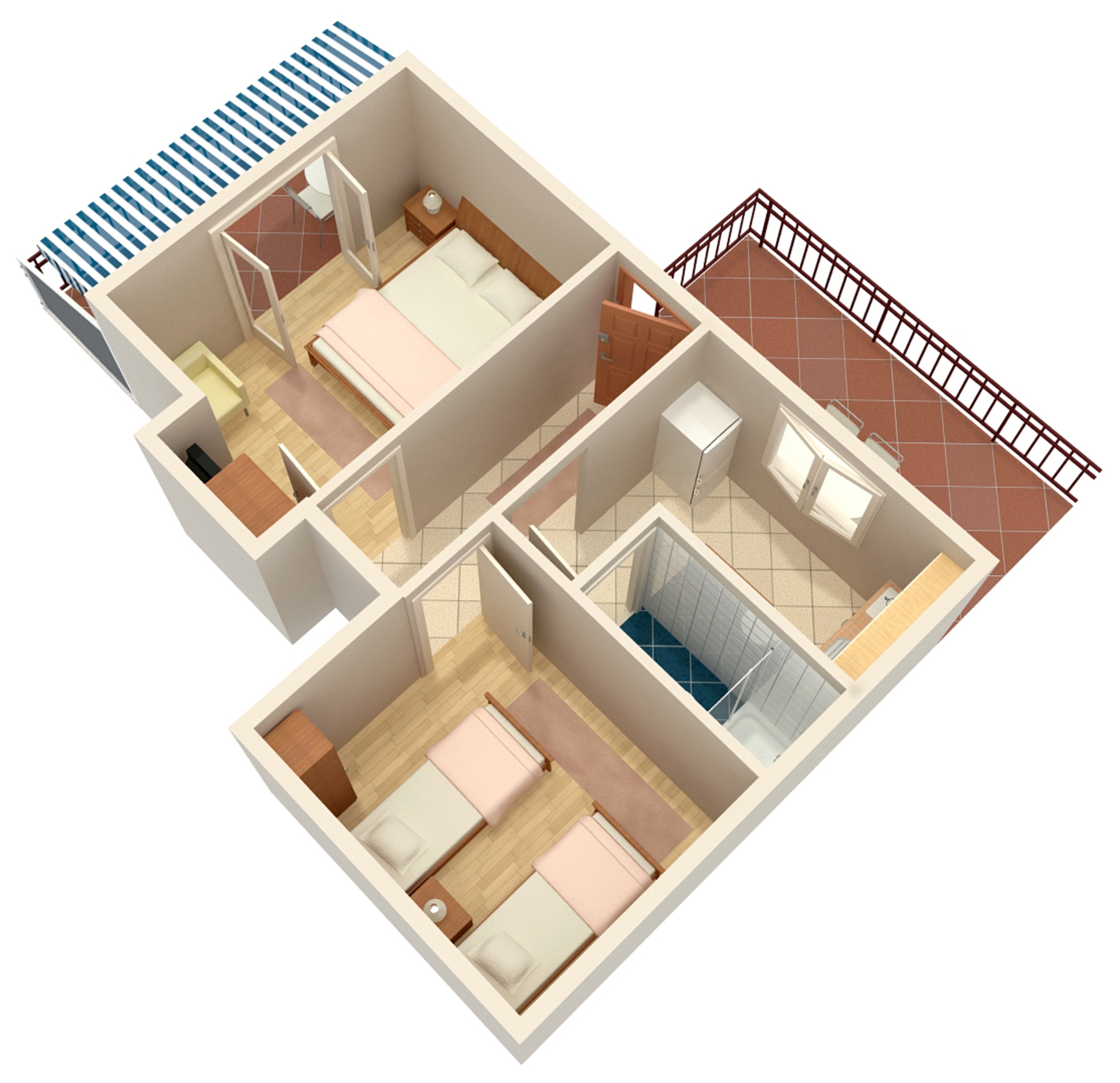 Two bedroom apartment near beach Cove Zarace (Gdinj), Hvar  A-b